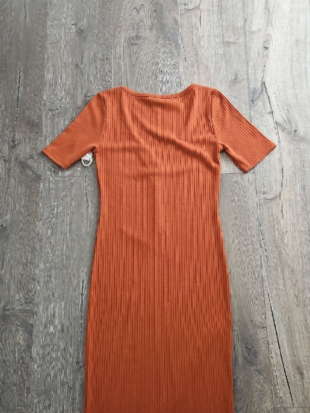 Forever 21 Ribbed Henley Maxi Dress - Rust Orange - Picture 5 of 5